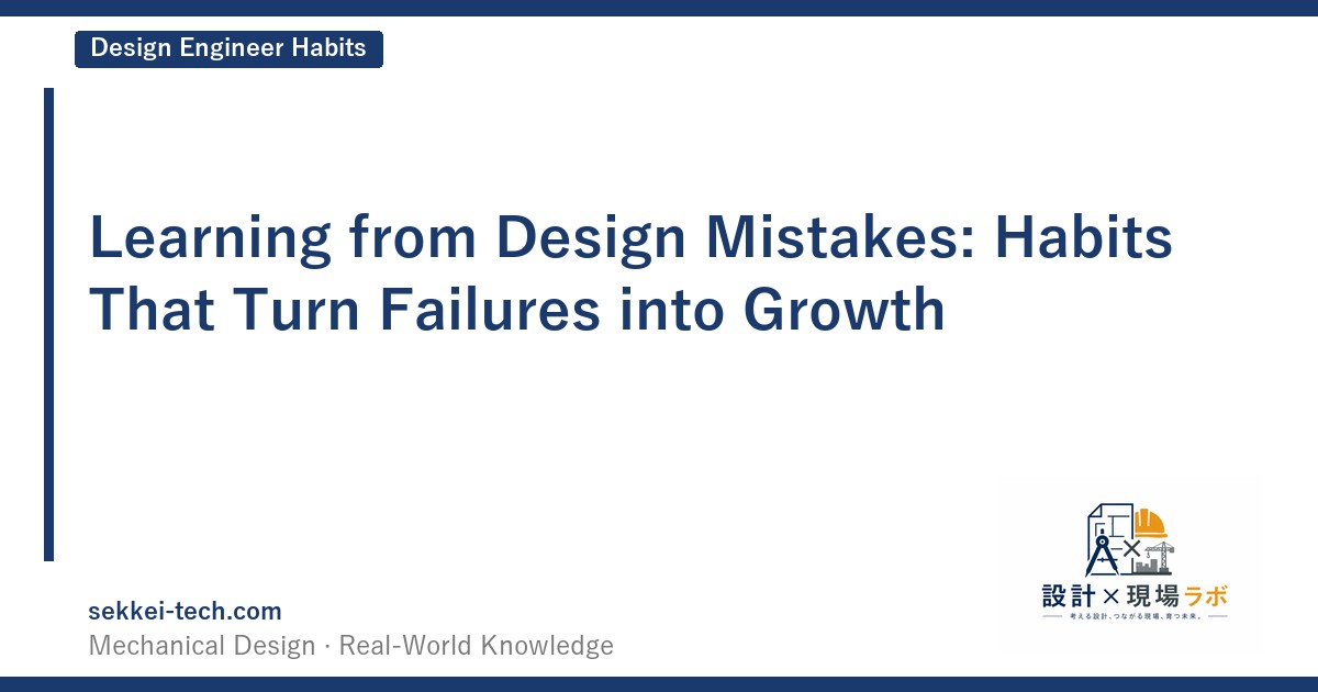 Learning from Design Mistakes: Habits That Turn Failures into Growth