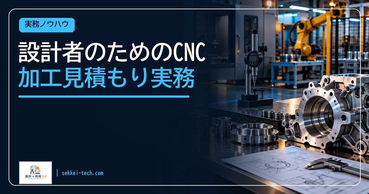 設計者のためのCNC加工見積もり実務