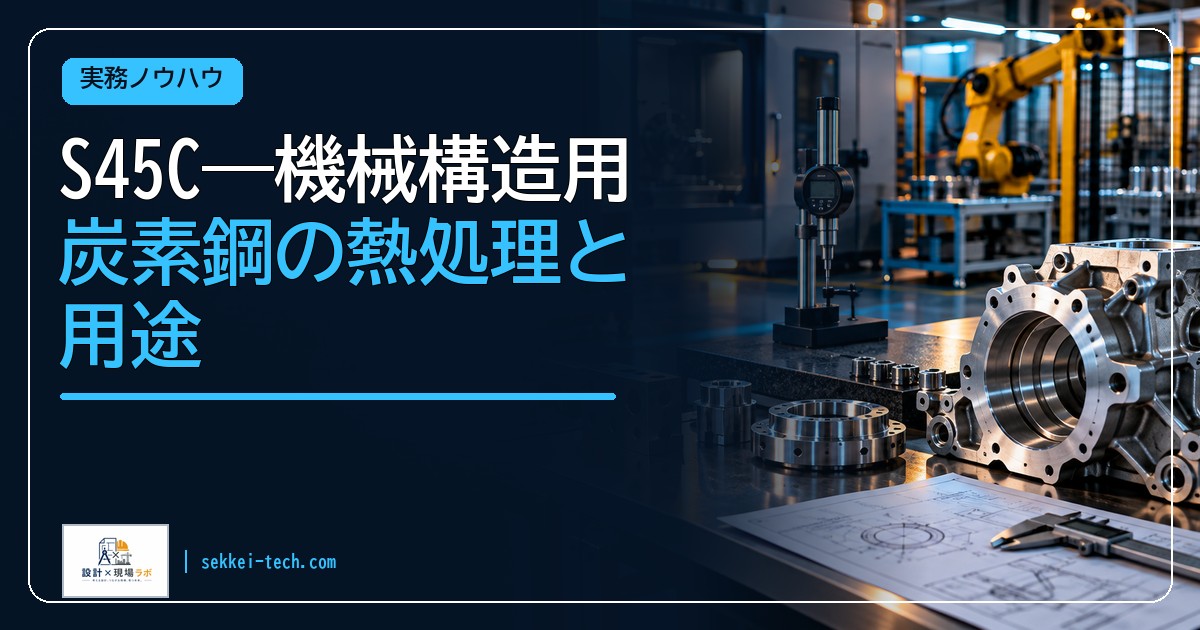 S45C——機械構造用炭素鋼の熱処理と用途