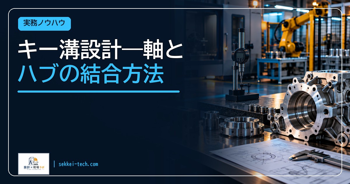 キー溝設計——軸とハブの結合方法