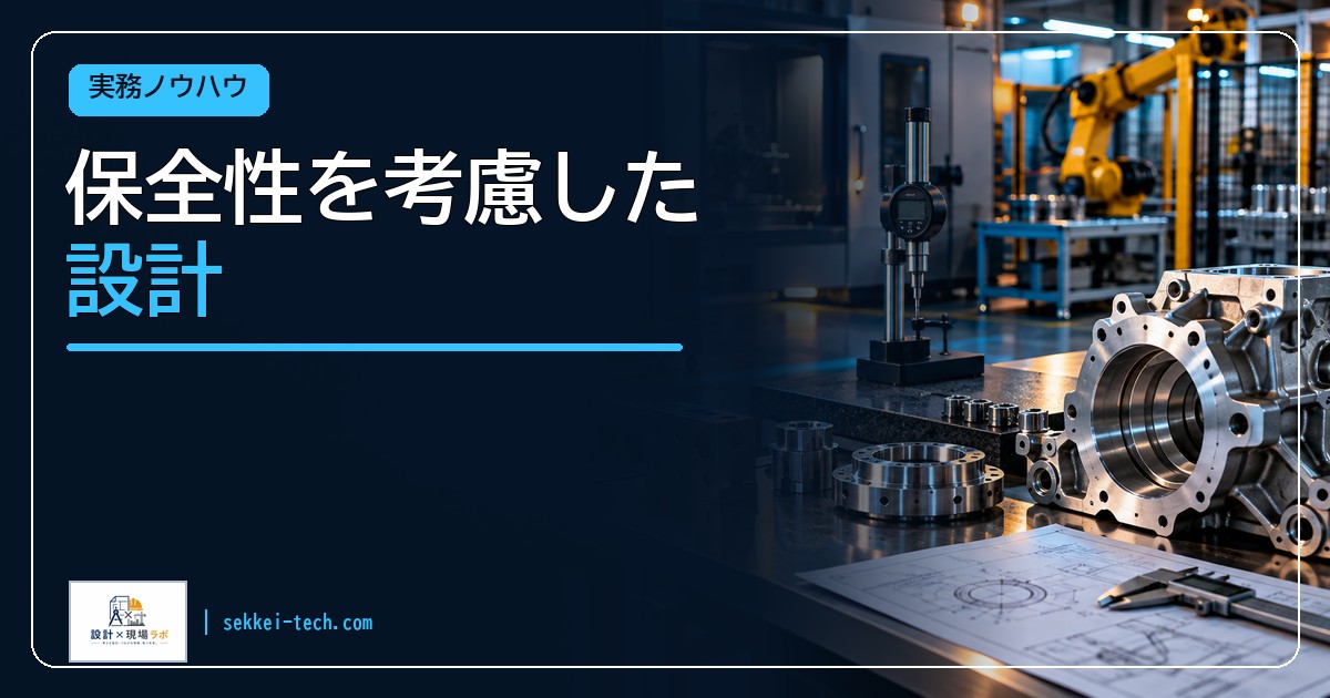 保全性を考慮した設計