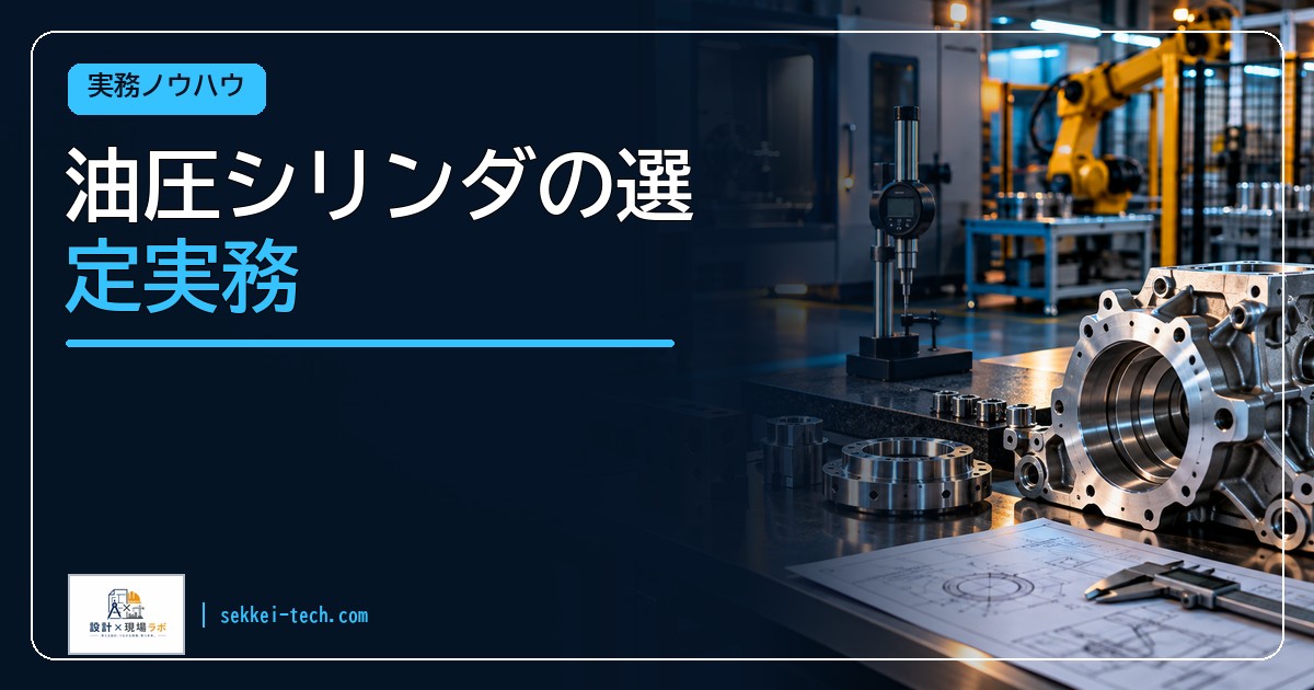 油圧シリンダの選定実務