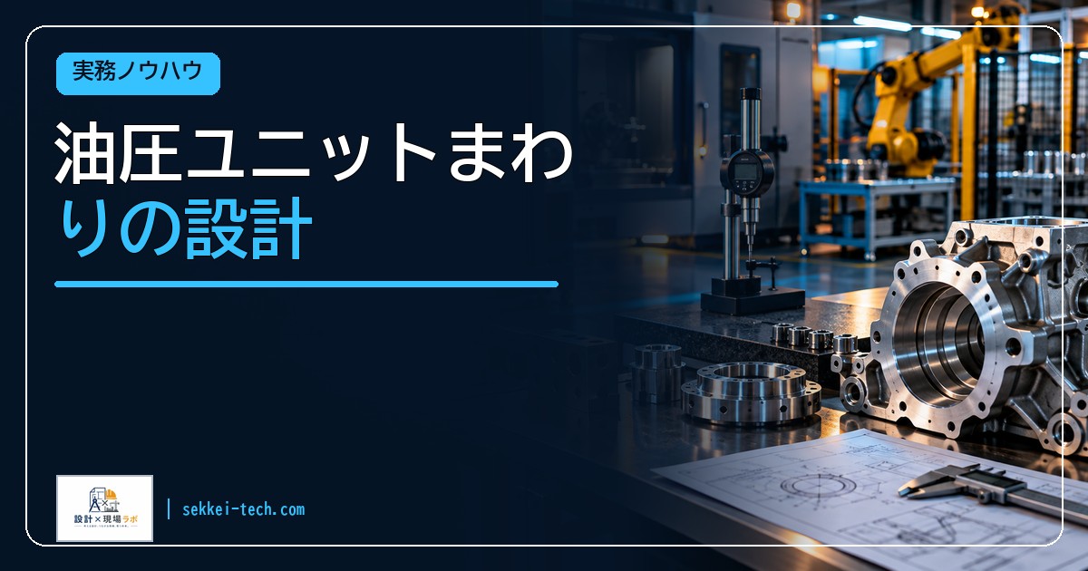 油圧ユニットまわりの設計