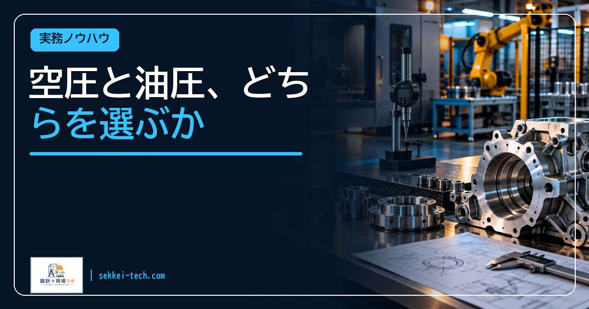 空圧と油圧、どちらを選ぶか