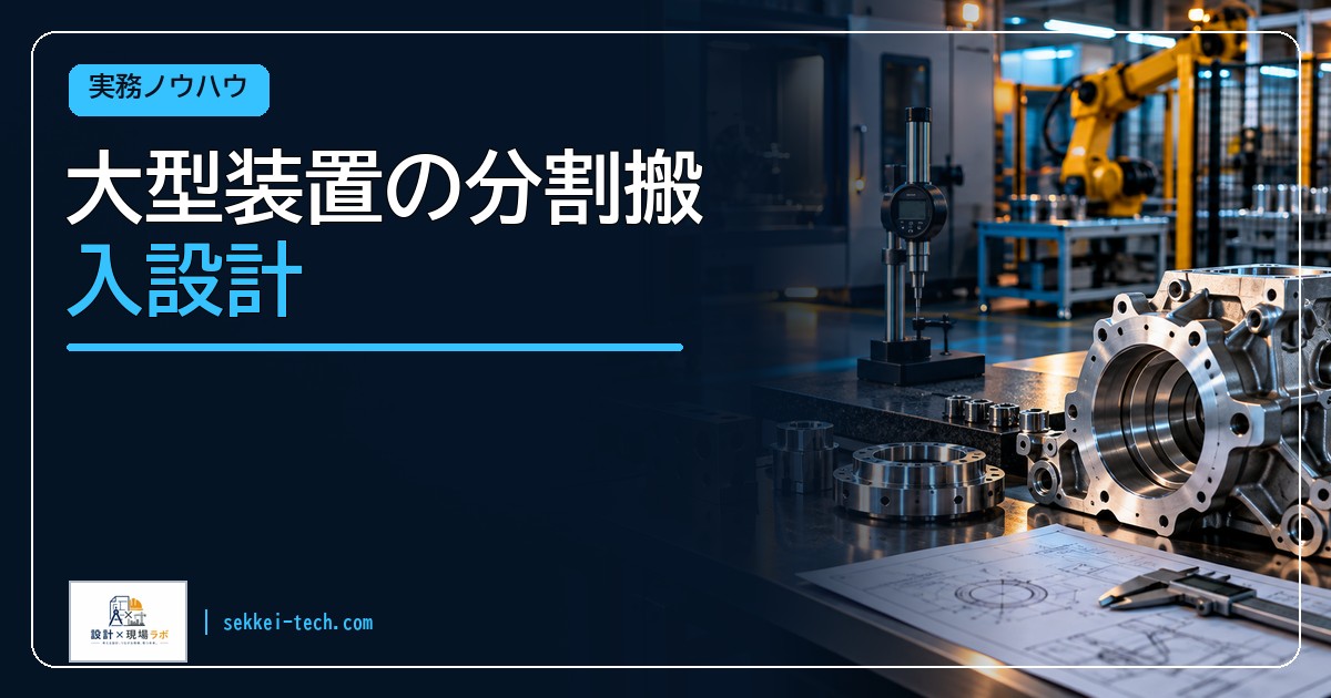 大型装置の分割搬入設計