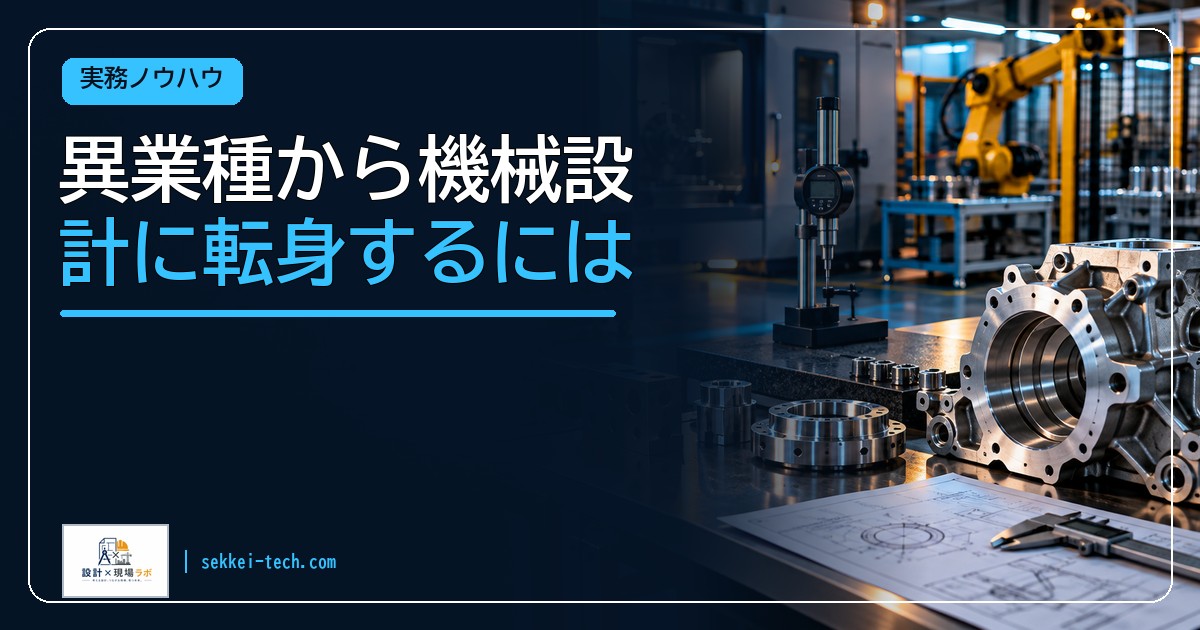 異業種から機械設計に転身するには