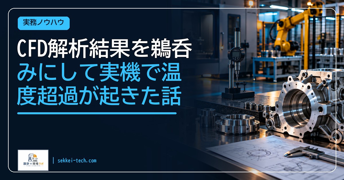 CFD解析結果を鵜呑みにして実機で温度超過が起きた話