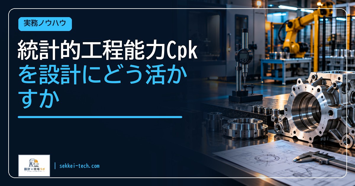 統計的工程能力Cpkを設計にどう活かすか