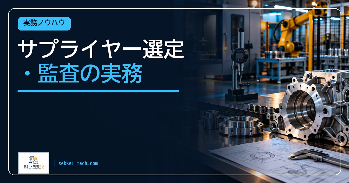 サプライヤー選定・監査の実務