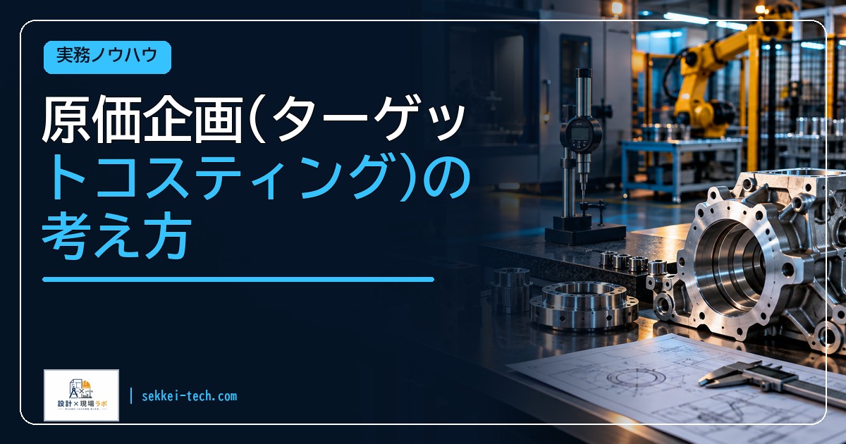 原価企画(ターゲットコスティング)の考え方
