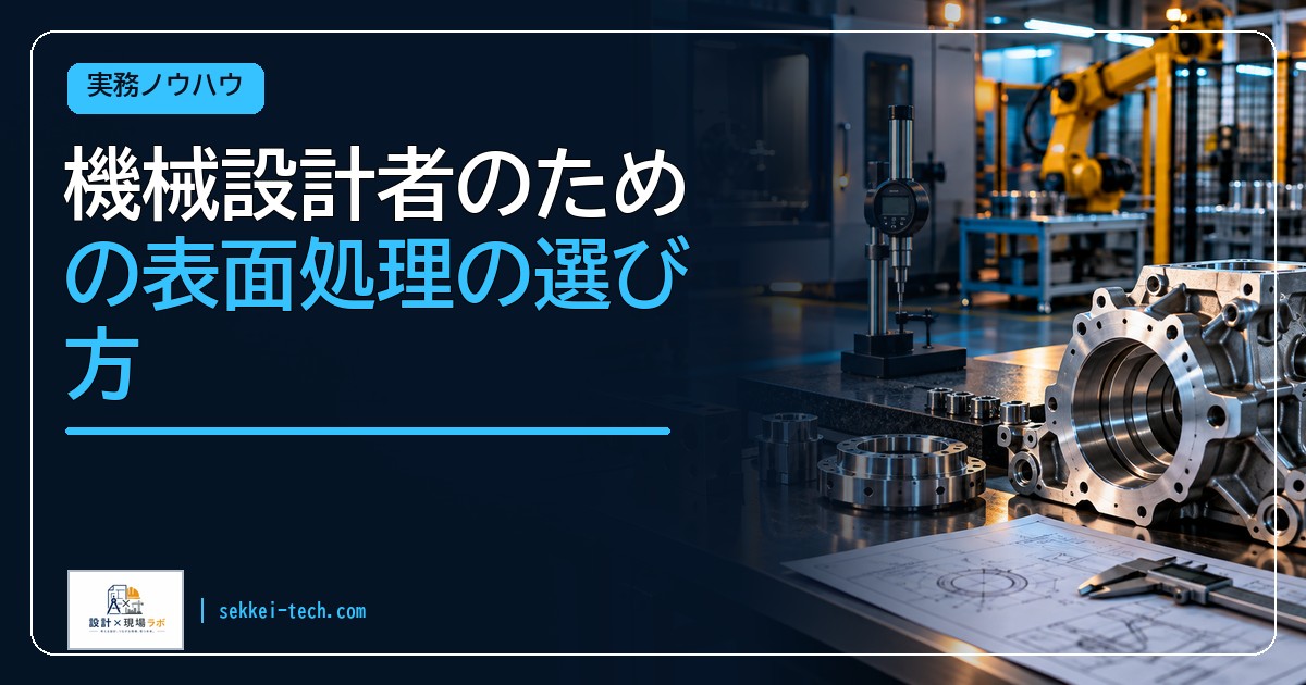 機械設計者のための表面処理の選び方