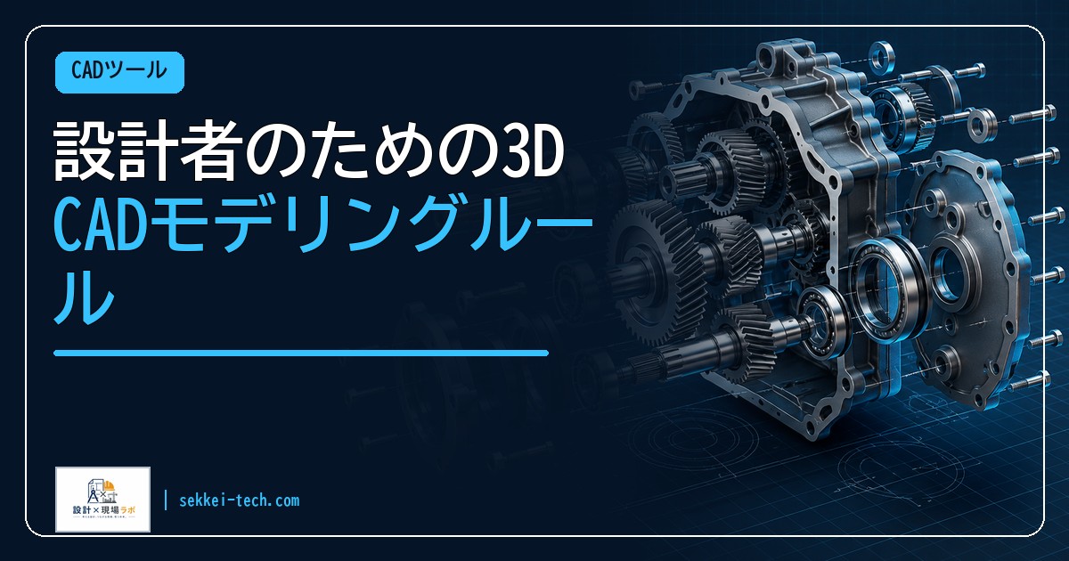 設計者のための3D CADモデリングルール