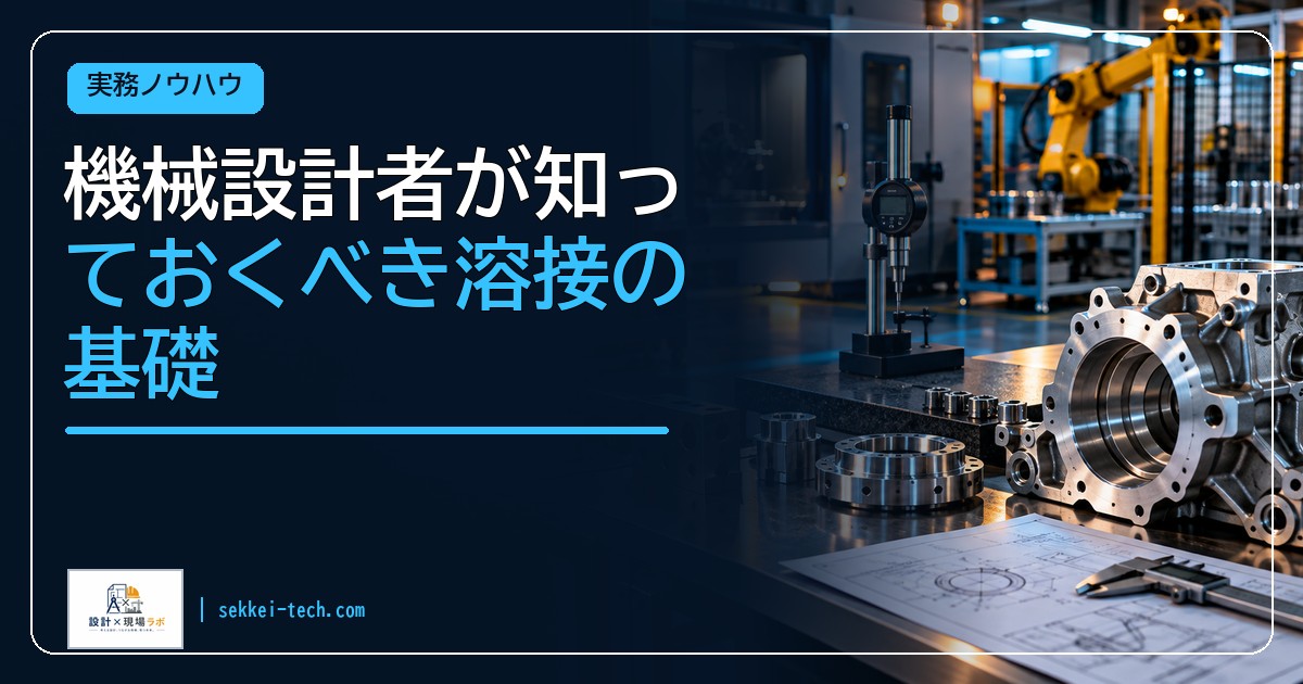 機械設計者が知っておくべき溶接の基礎