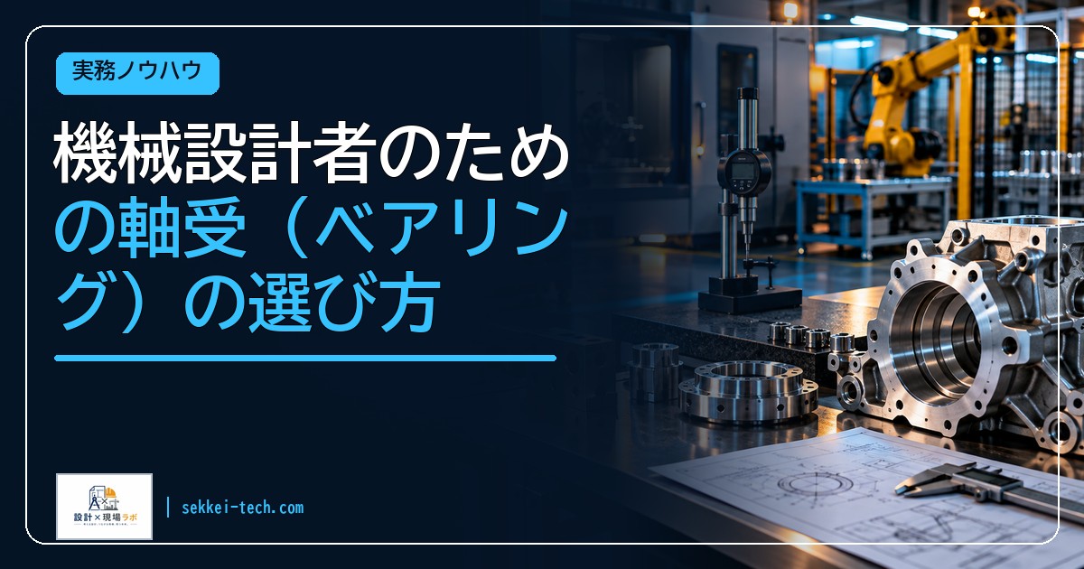 機械設計者のための軸受（ベアリング）の選び方