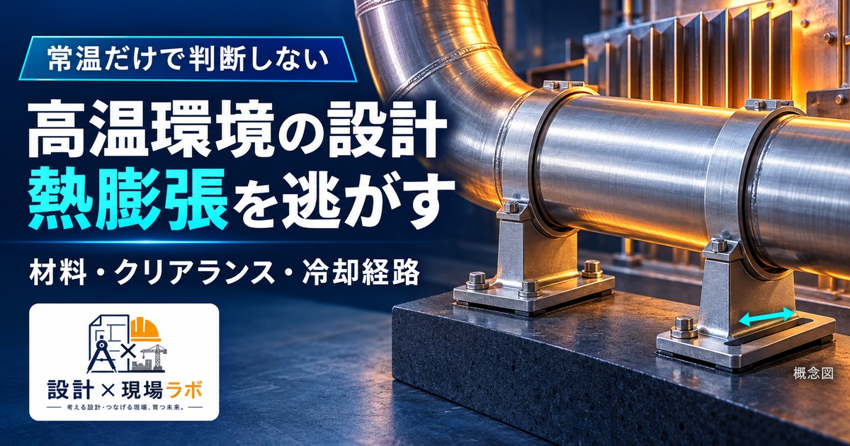 高温環境向け設計の基礎——熱膨張・耐熱材料・冷却経路の考え方
