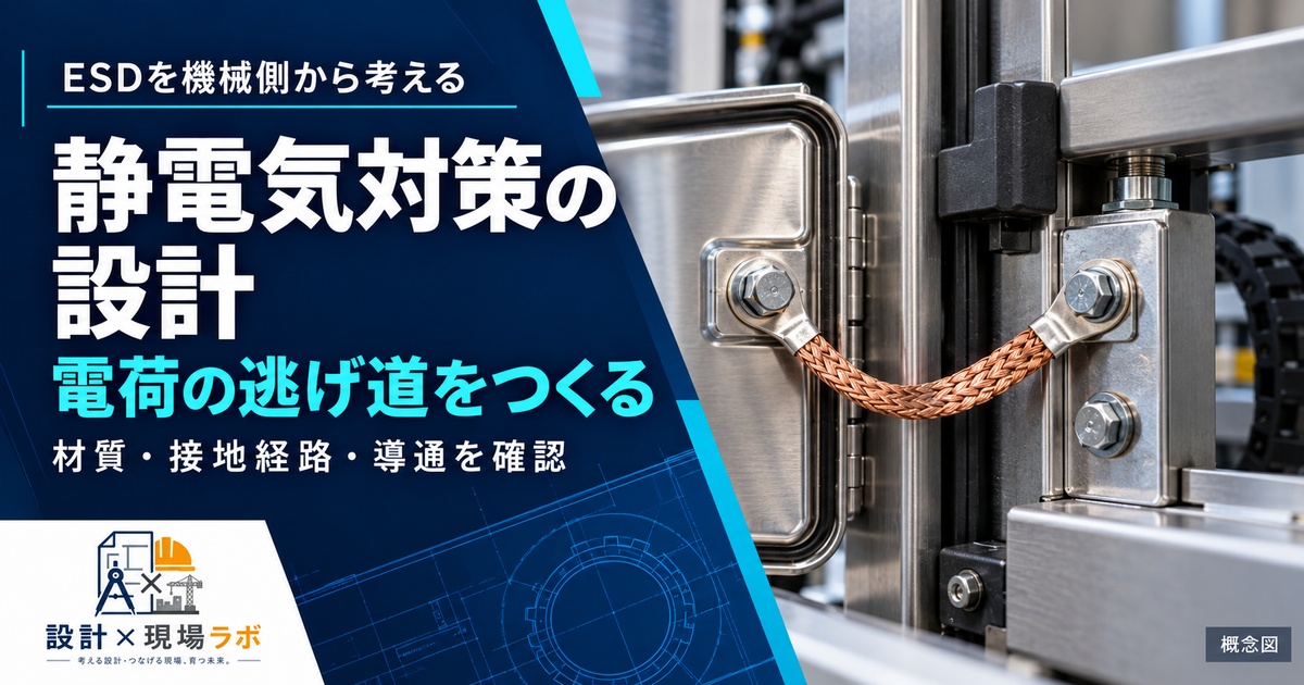 静電気対策設計(ESD)の基礎——電子機器を守るための機械側の配慮